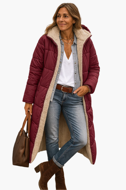 Steppjacke Damen Longline | Kapuze & Extra Warm 6