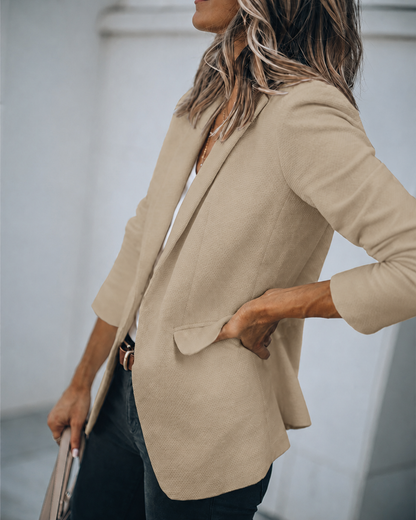 Taillierter Blazer Damen | Klassischer Reverskragen 13