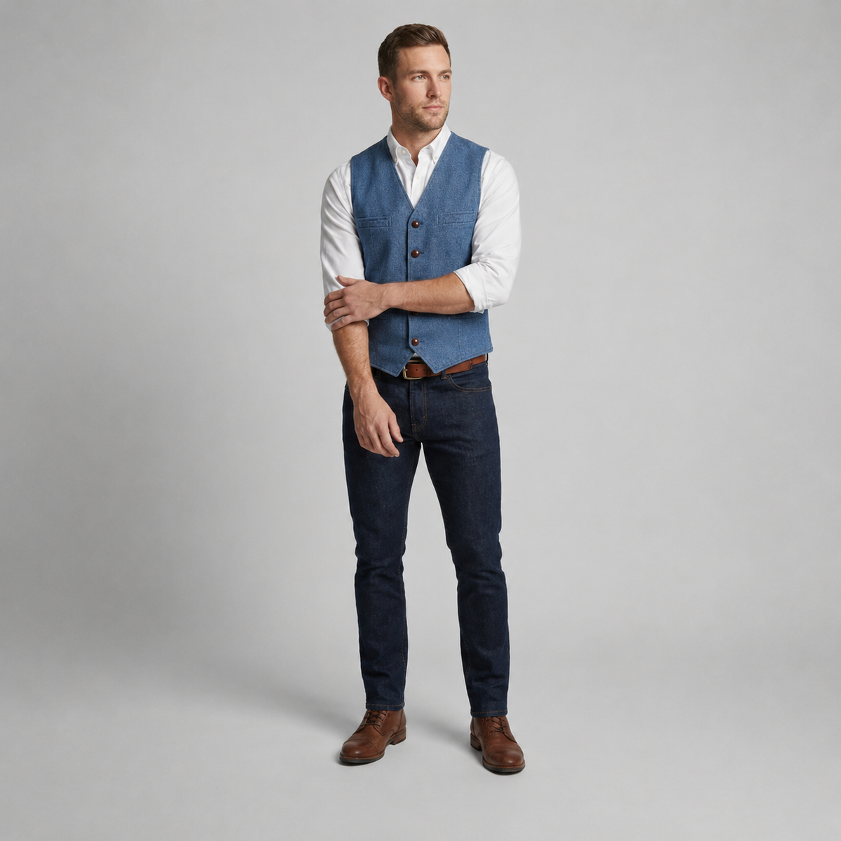 Trachtenweste Herren | Klassischer Stil & Taillierter Schnitt 2