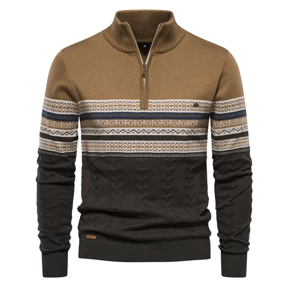 Christian Pullover mit Retromuster 0