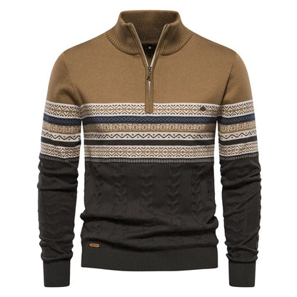 Christian Pullover mit Retromuster 0