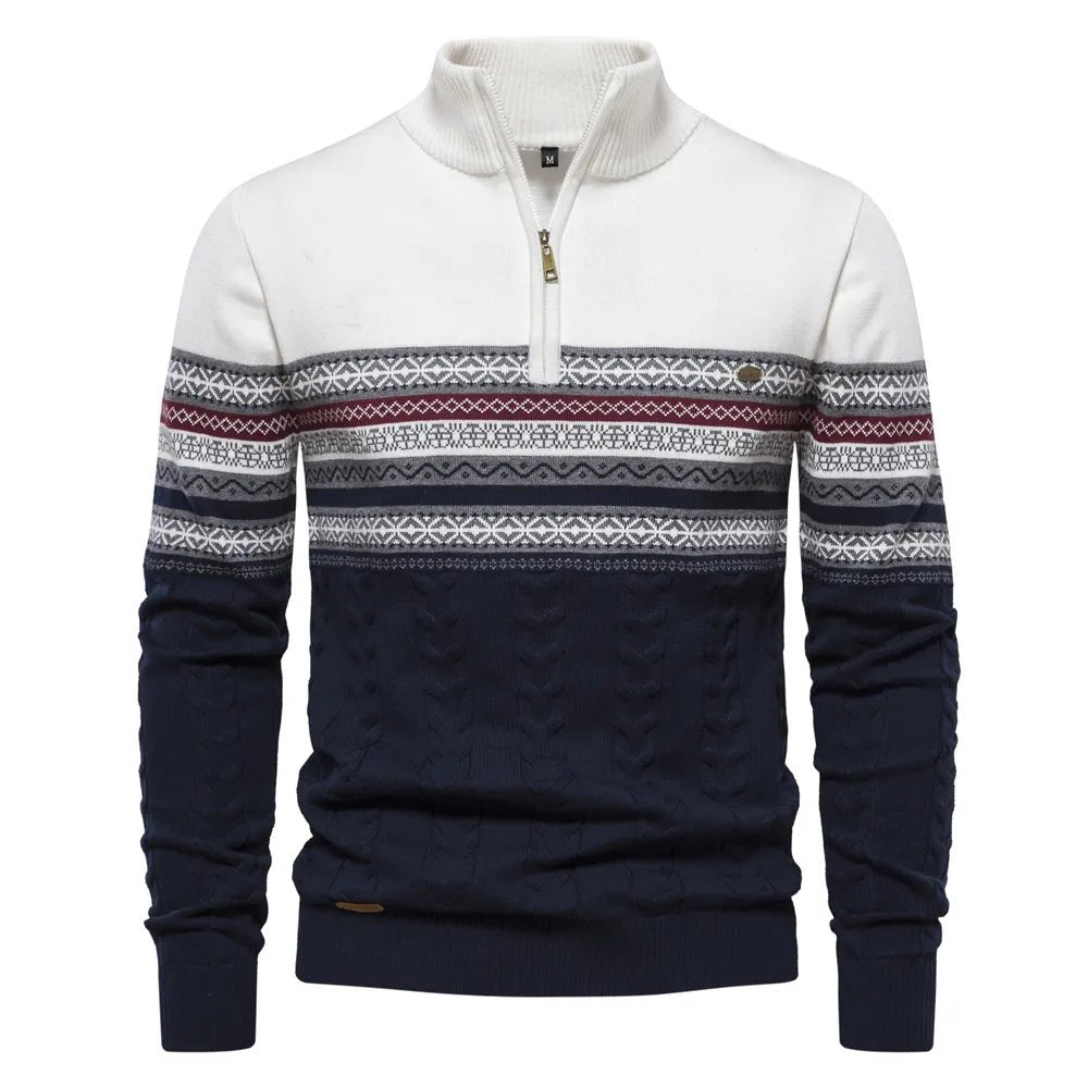 Christian Pullover mit Retromuster 1