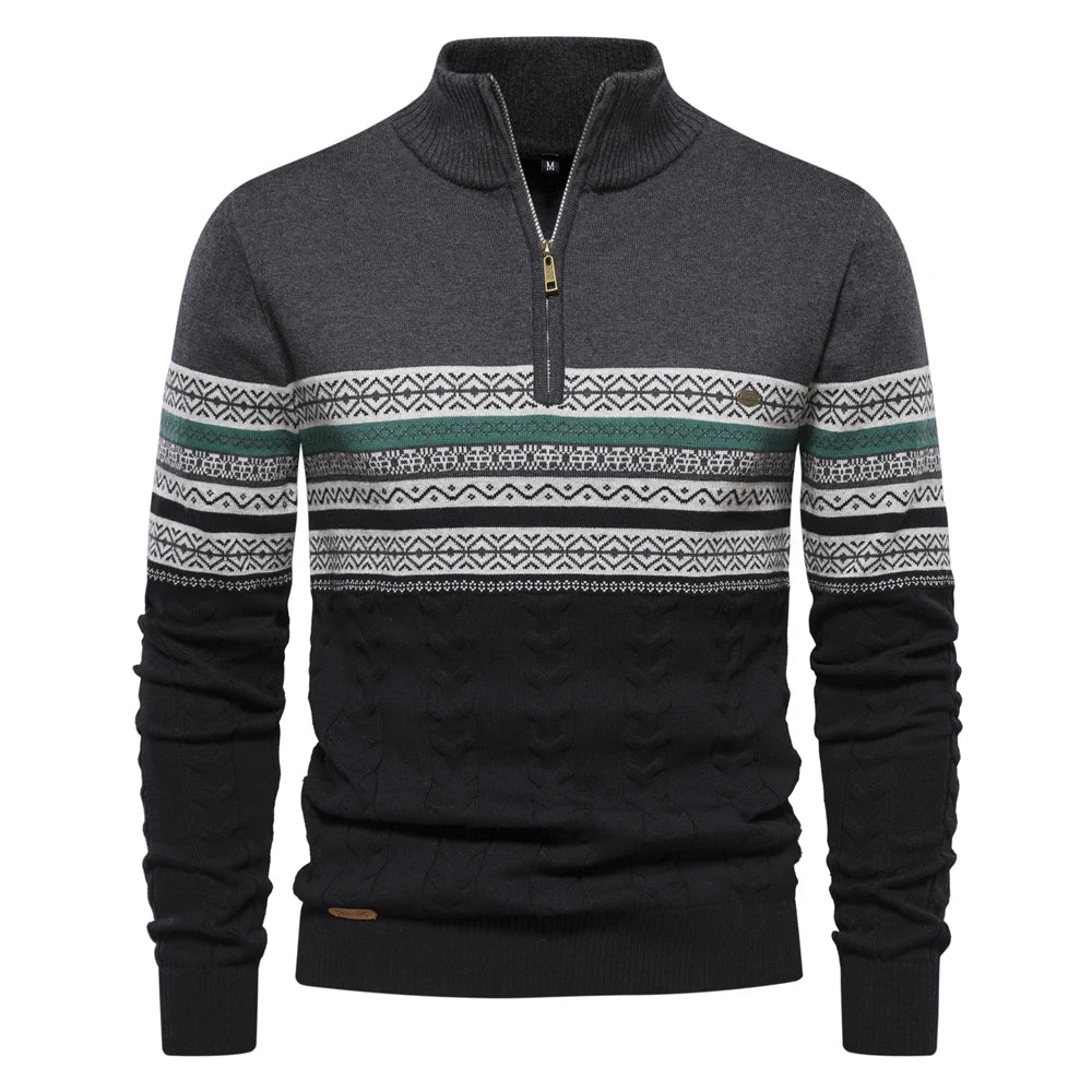 Christian Pullover mit Retromuster 3
