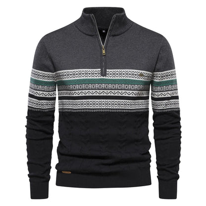 Christian Pullover mit Retromuster 3