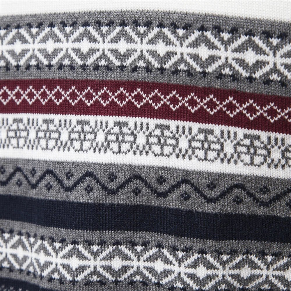 Christian Pullover mit Retromuster 7