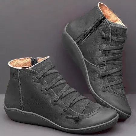 Clara™ | Die perfekten Lederstiefel, die Sie den ganzen Winter über warm halten