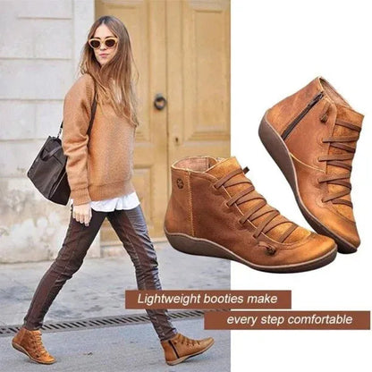 Clara™ | Die perfekten Lederstiefel, die Sie den ganzen Winter über warm halten