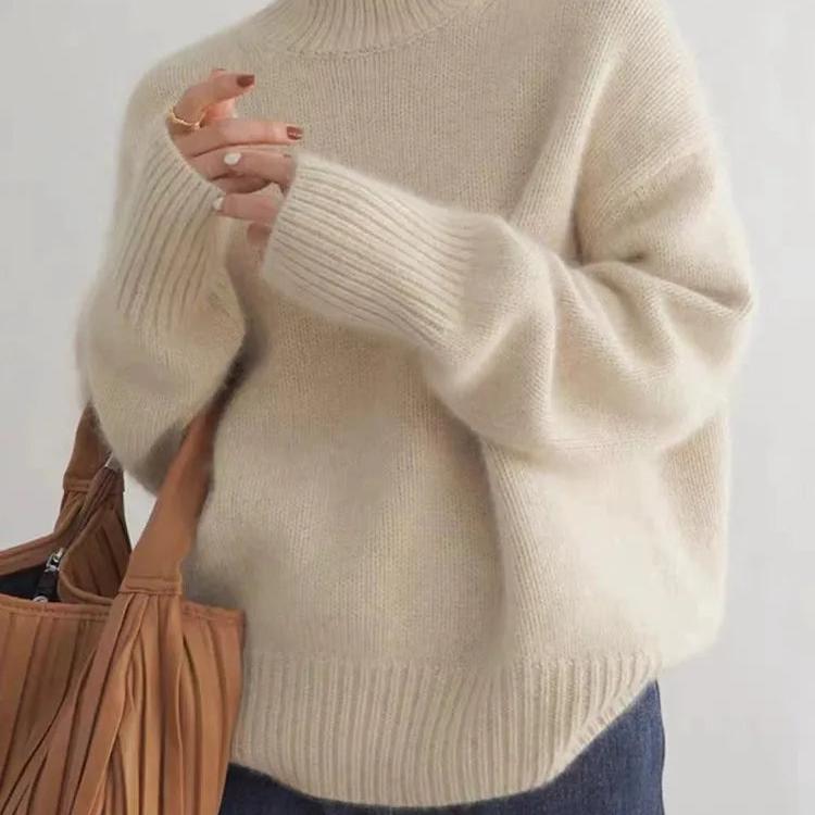 Rollkragenpullover Damen | Oversize & Kuschelig Weich 5