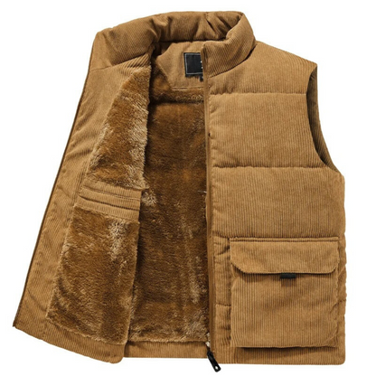Cord-Winterweste für Herren | Slim Fit