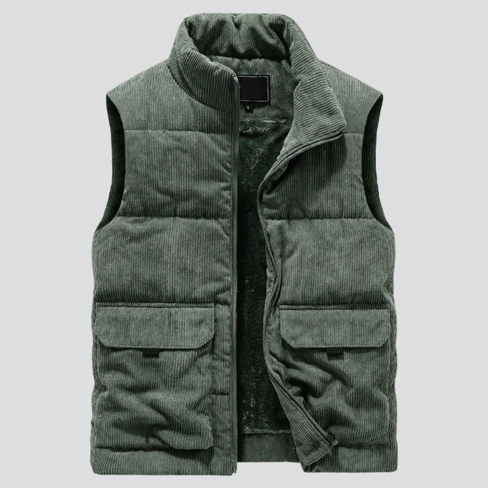 Cord-Winterweste für Herren | Slim Fit