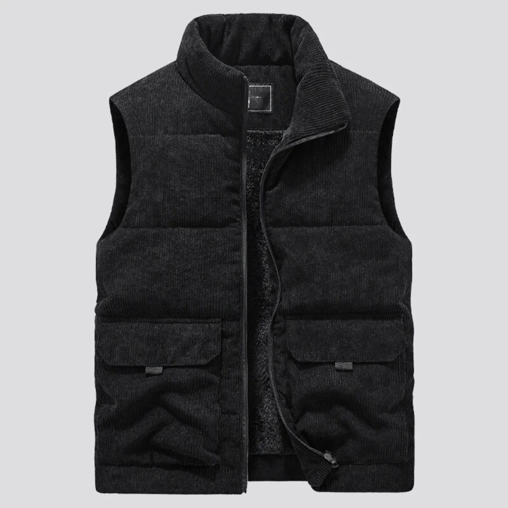 Cord-Winterweste für Herren | Slim Fit