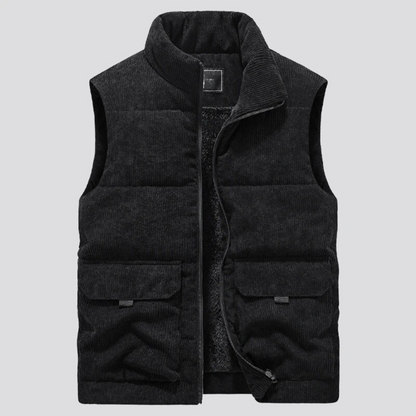 Cord-Winterweste für Herren | Slim Fit