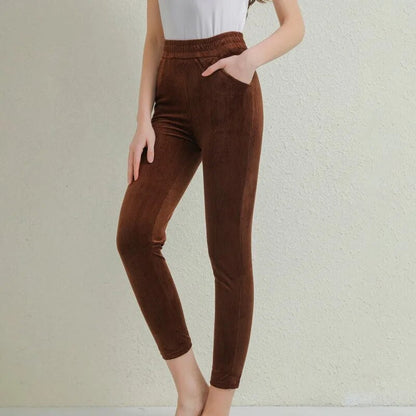 Cordhose für Damen | Elastischer Bund
