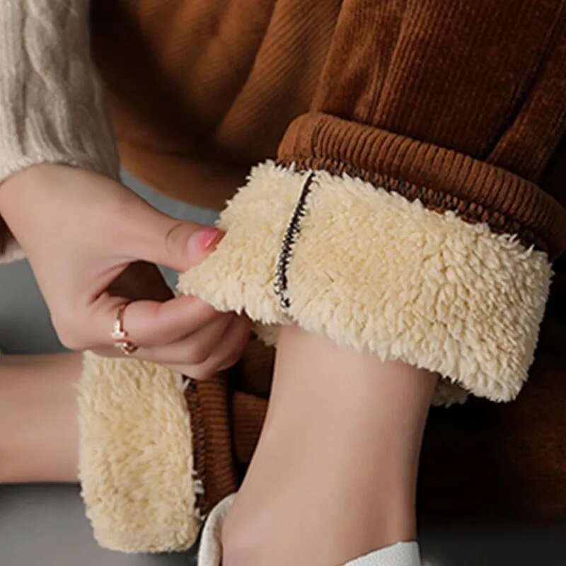 Cordhose für Damen | Elastischer Bund