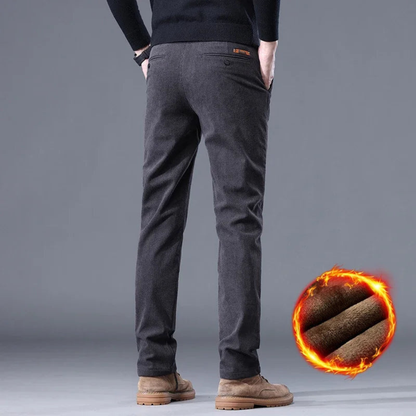Cordhose für Herren, Fleece-Futter | Winter