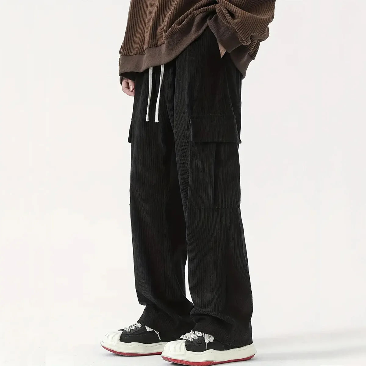 Cordhose für Herren | Lockere Passform, flexible Taille | Volle Länge