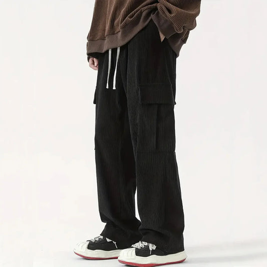 Cordhose für Herren | Lockere Passform, flexible Taille | Volle Länge