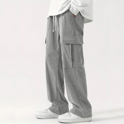 Cordhose für Herren | Lockere Passform, flexible Taille | Volle Länge