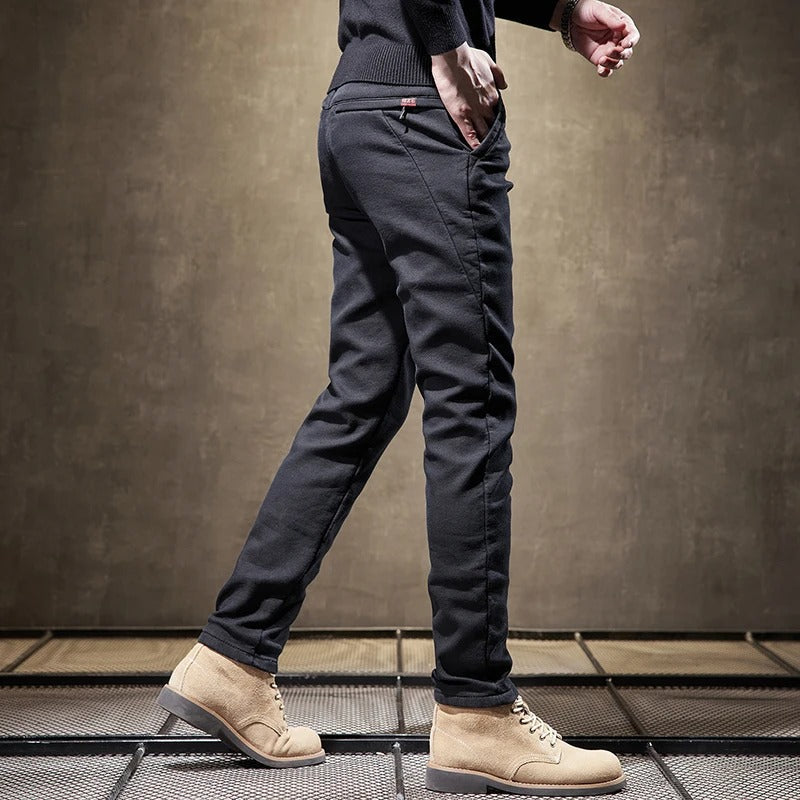 Cordhose für Herren | Slim Fit, Fleecefutter