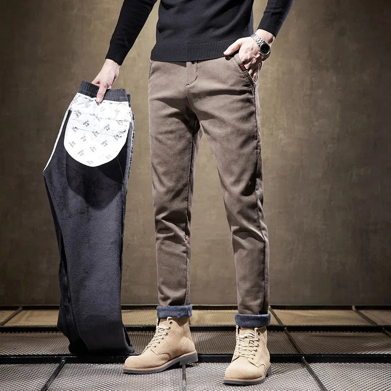Cordhose für Herren | Slim Fit, Fleecefutter