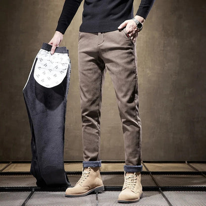 Cordhose für Herren | Slim Fit, Fleecefutter