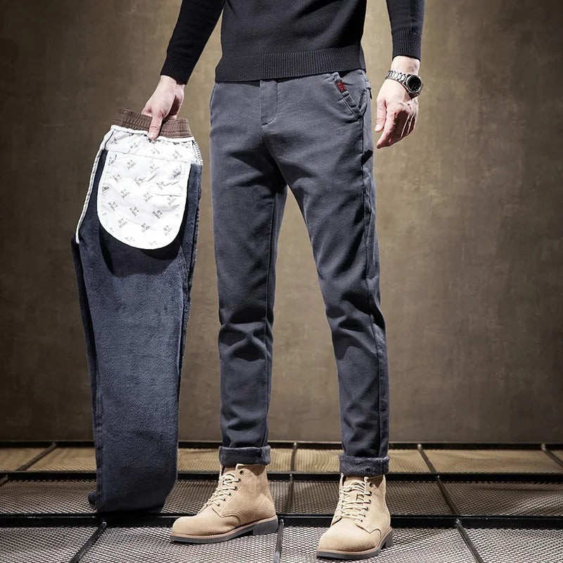 Cordhose für Herren | Slim Fit, Fleecefutter