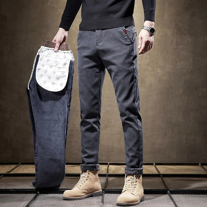 Cordhose für Herren | Slim Fit, Fleecefutter