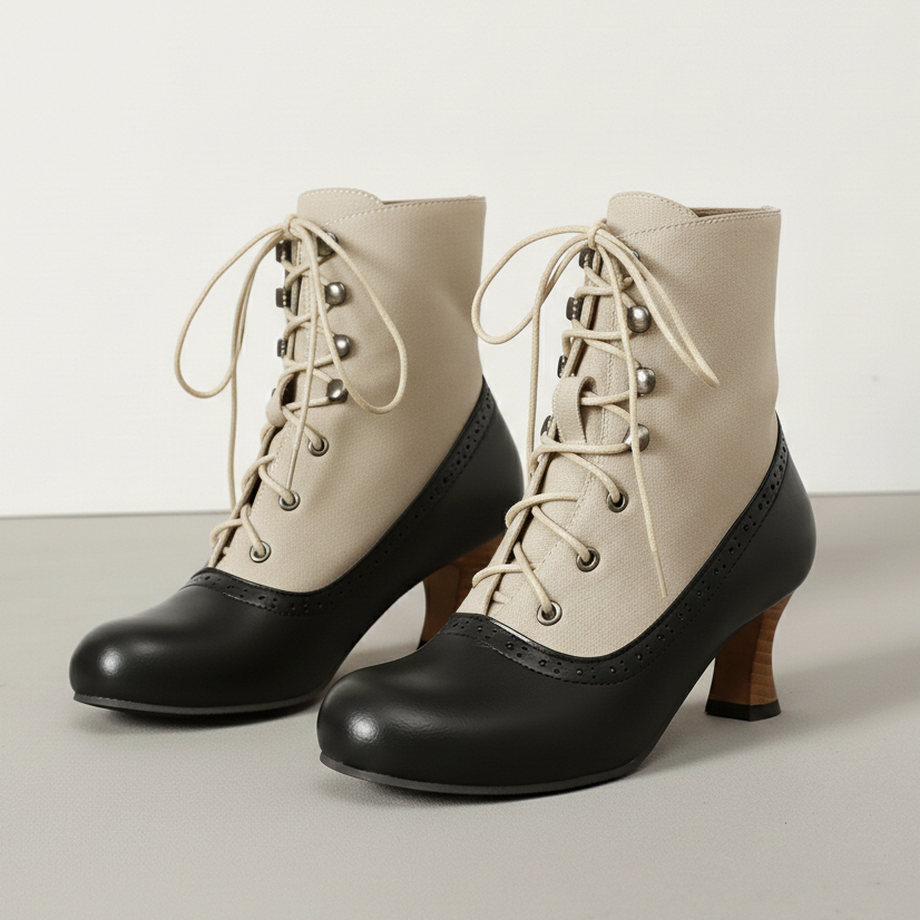 Damen Stiefeletten Schnürverschluss Schlank Geschnitten Schuhe 8