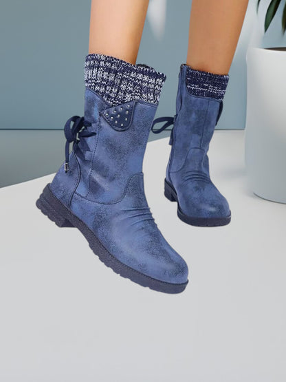 Cristina | Wasserdichte, rutschfeste Stiefel für Damen mit Schnürung und Reißverschluss