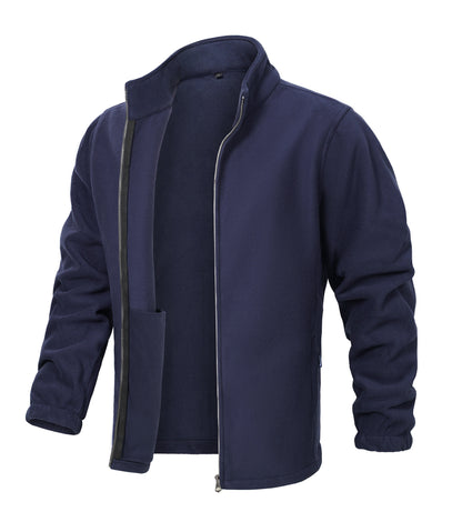 Herren Jacke Stehkragen Reißverschluss Freizeitjacke Leicht 3