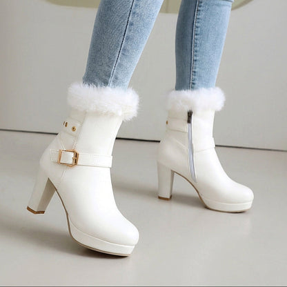 Ankle Boots Damen | Weicher Kunstfell-Besatz & Elegantes Design 5