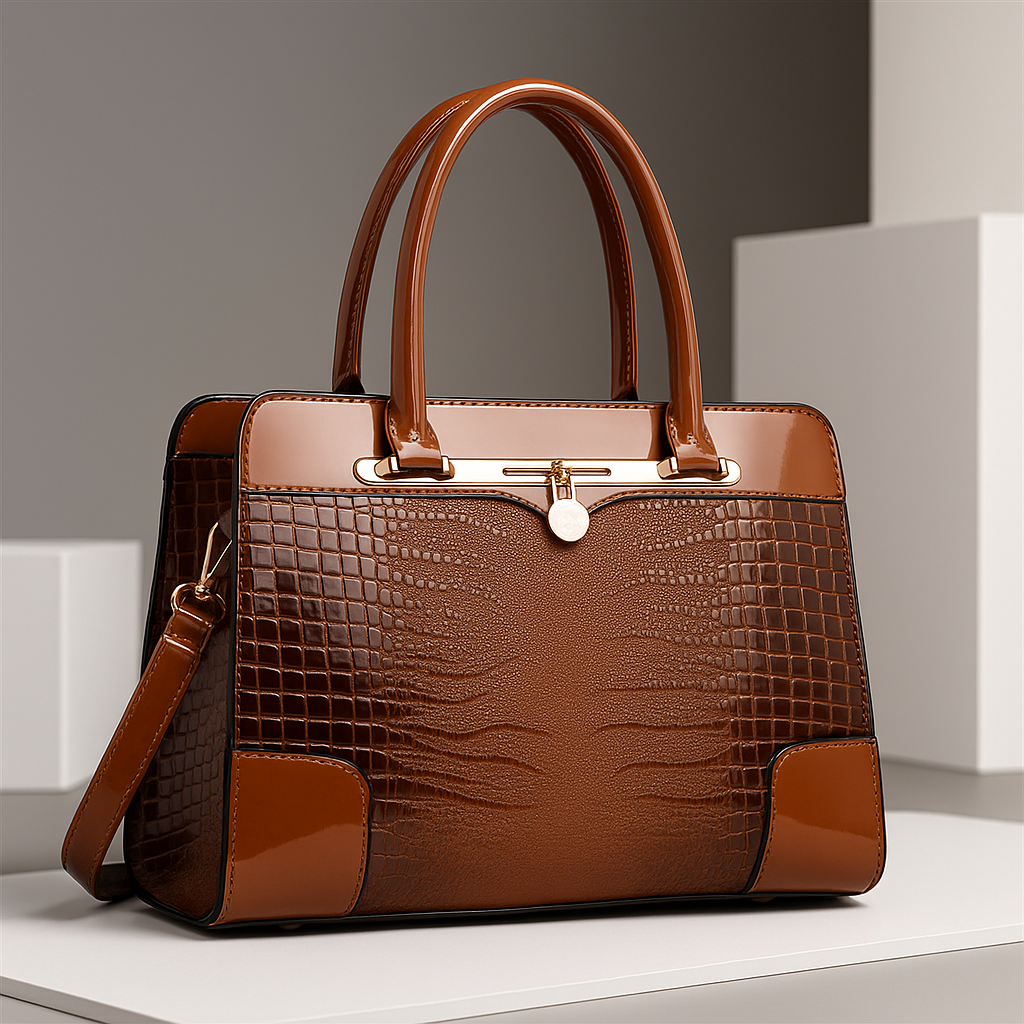 Handtasche Damen | Krokoprägung & Strukturiertes Design 4