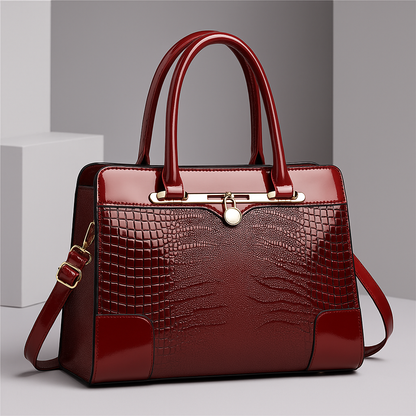 Handtasche Damen | Krokoprägung & Strukturiertes Design 6
