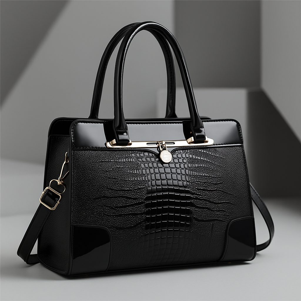 Handtasche Damen | Krokoprägung & Strukturiertes Design 8
