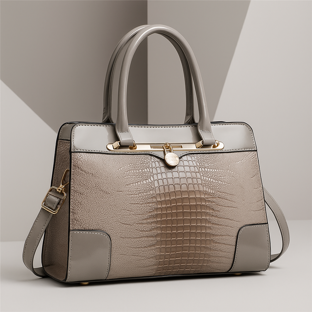 Handtasche Damen | Krokoprägung & Strukturiertes Design 9