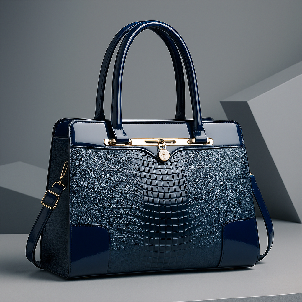 Handtasche Damen | Krokoprägung & Strukturiertes Design 1