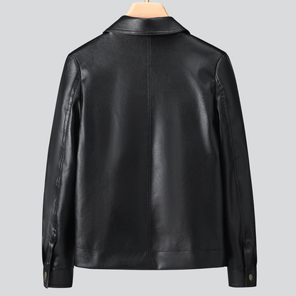 Damen Jacke Vintage Look Button Up Kragen Glanz Design 4