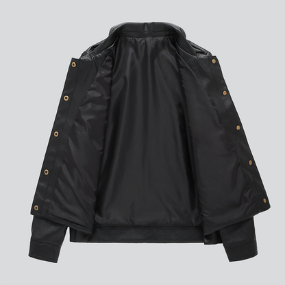 Damen Jacke Vintage Look Button Up Kragen Glanz Design 5