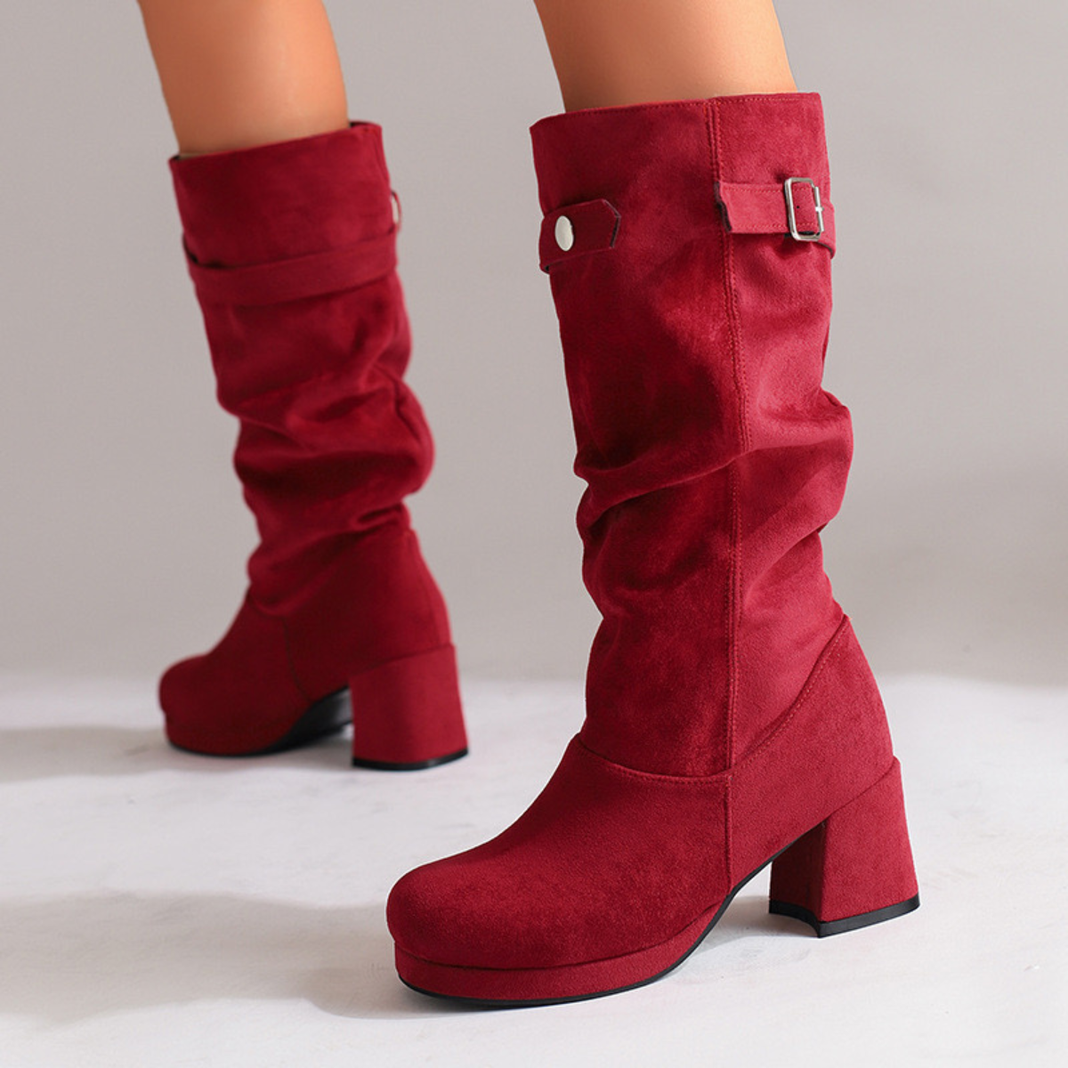 Stiefel Damen | Schnalle & Blockabsatz 2