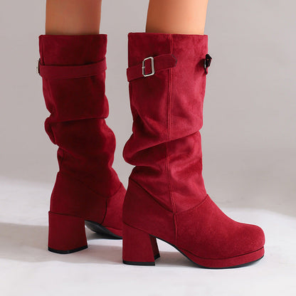 Stiefel Damen | Schnalle & Blockabsatz 3