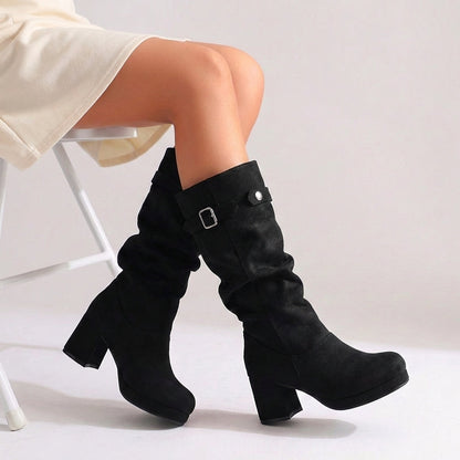 Stiefel Damen | Schnalle & Blockabsatz 8