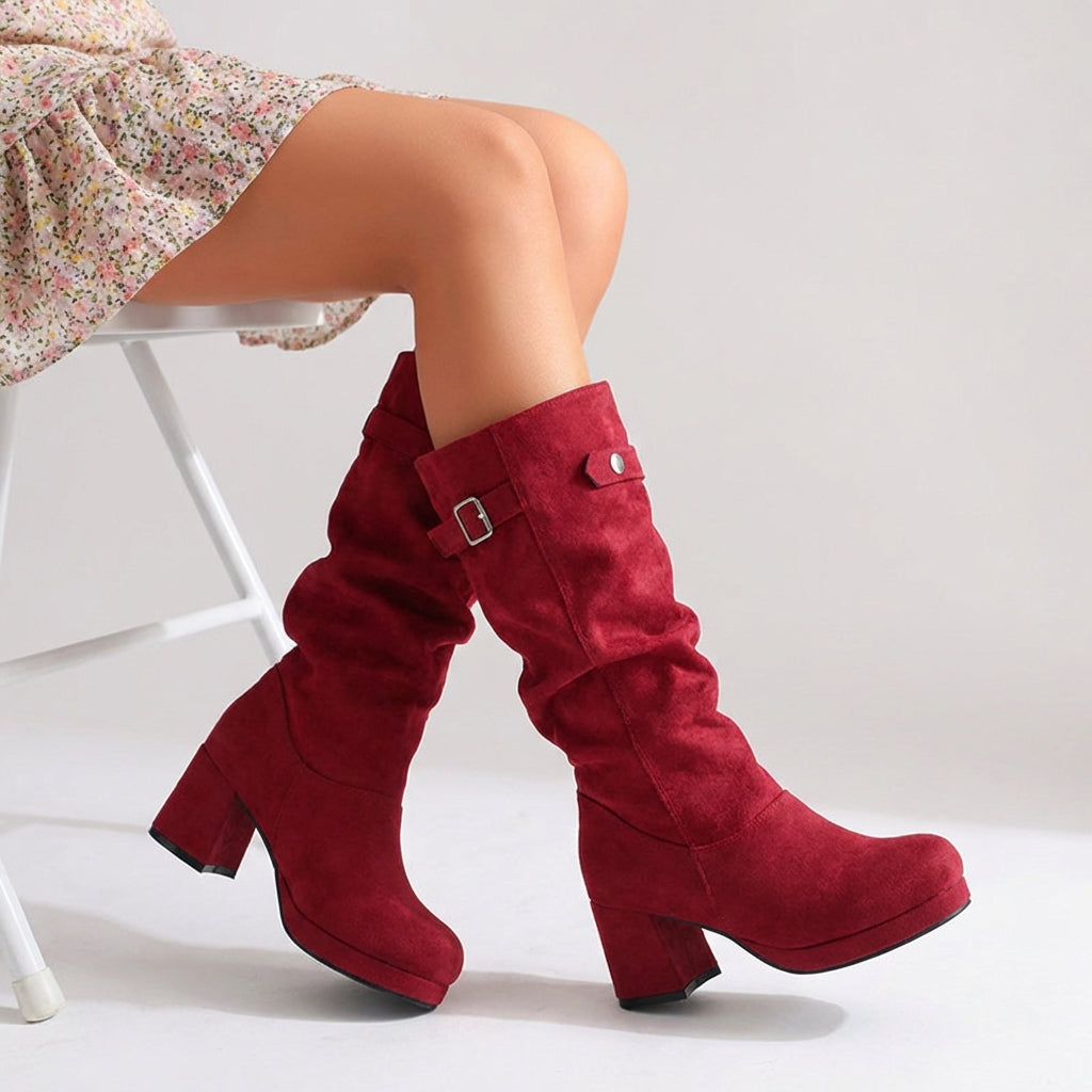Stiefel Damen | Schnalle & Blockabsatz 1