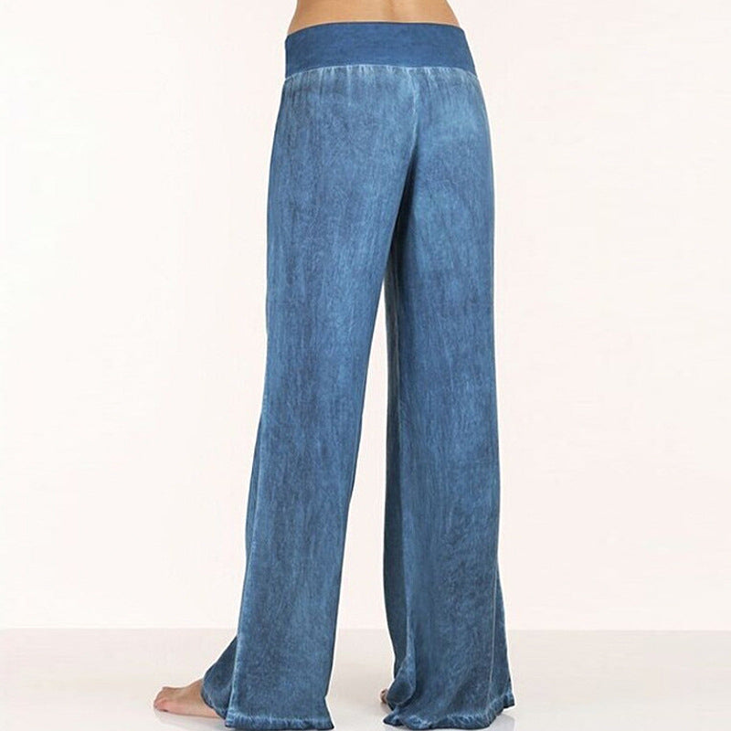 Weitbein Hose Damen | Elastischer Bund & Hoher Tragekomfort 4