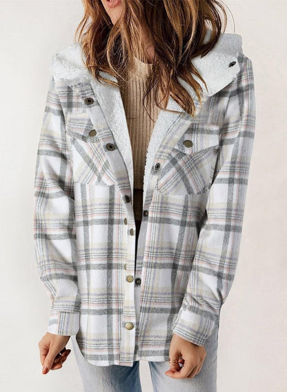 Damen Flanelljacke mit Fleecefutter 26