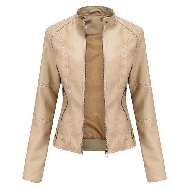 Damen Lederjacke: Elegant & Vielseitig 0