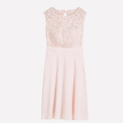 Mini Kleid Damen | Spitzenbesatz & Eleganter A-Linien-Schnitt