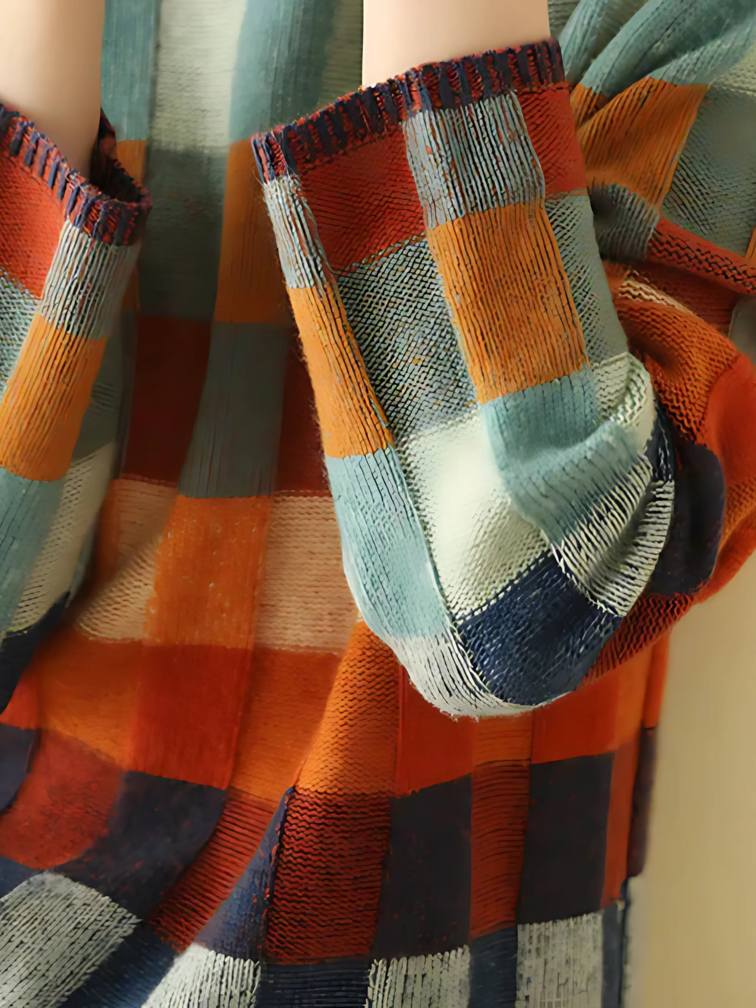 Damen Rollkragenpullover | Kariert