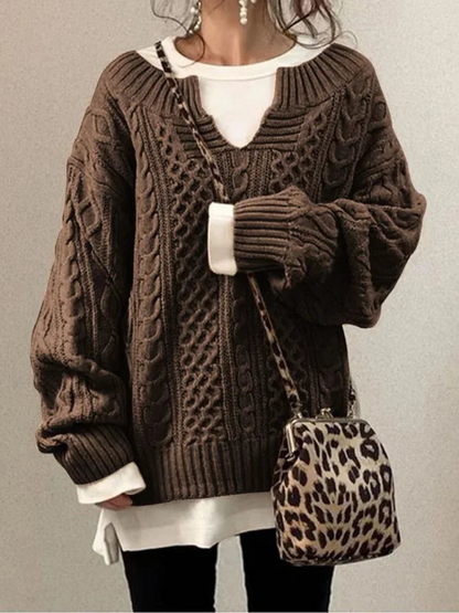Damen Strick-Sweatshirt | Lockere Passform