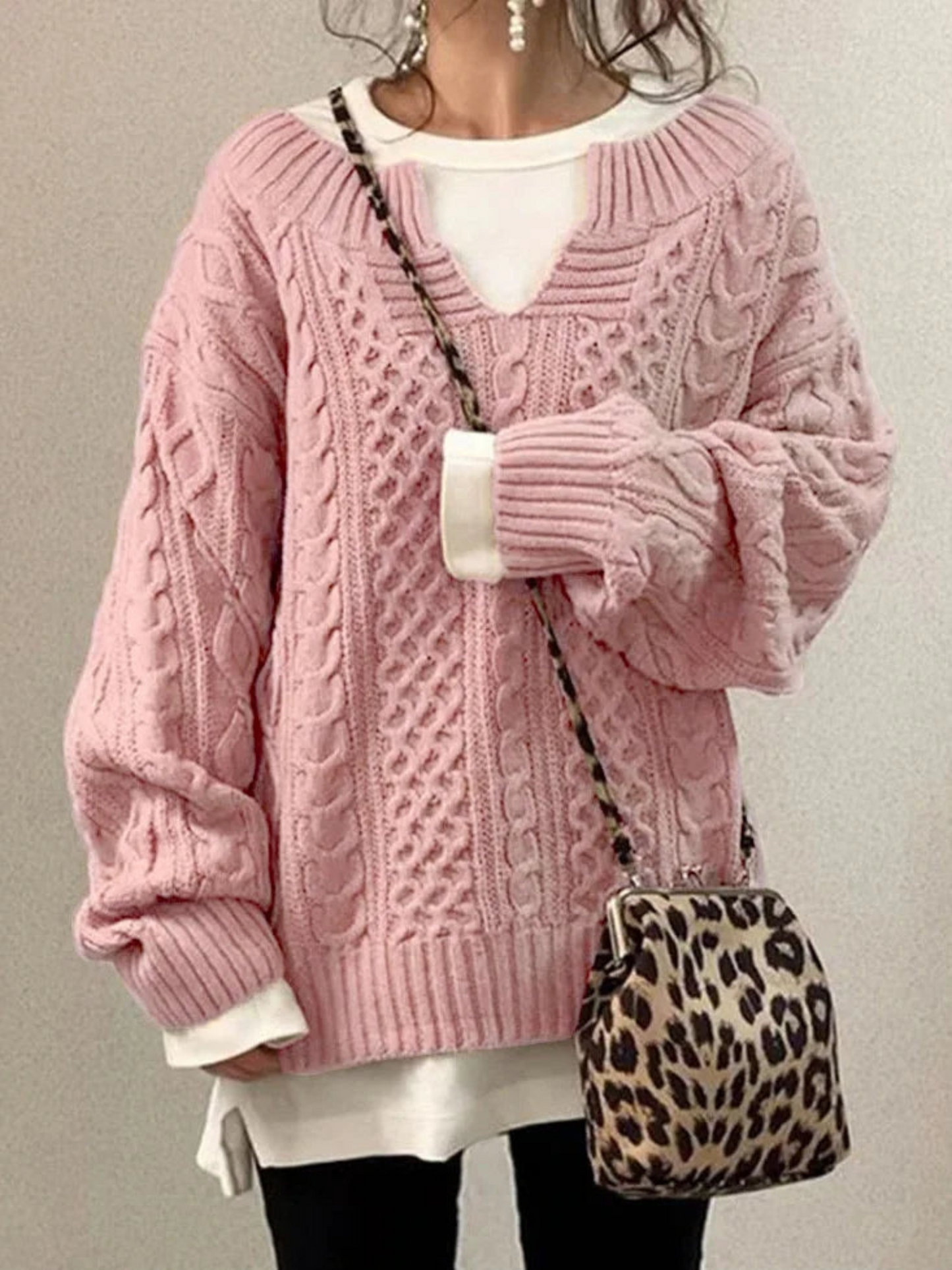 Damen Strick-Sweatshirt | Lockere Passform