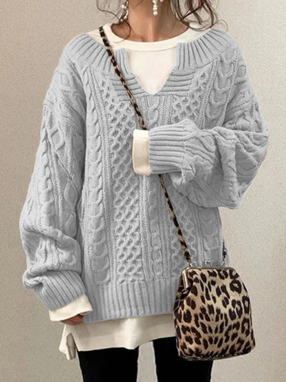 Damen Strick-Sweatshirt | Lockere Passform